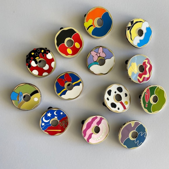 Disney Other - Doughnut Disney Pin Set